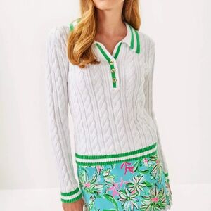 Suzette Sweater
SKU: 197367220124
Resort White X Fauna Green Tipping